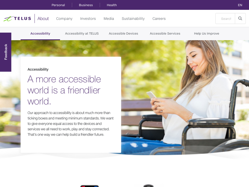 TELUS Accessibility Website
